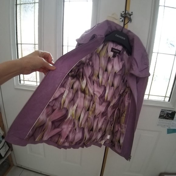 Danier Leather Jacket  Metallic Sheen 3XS  (XXXS) - Picture 2 of 15